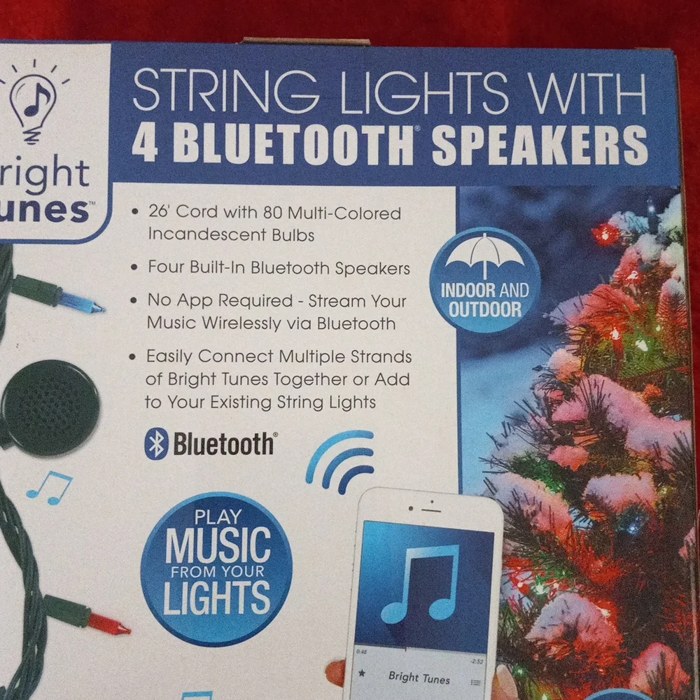 Bright Tunes Christmas string lights